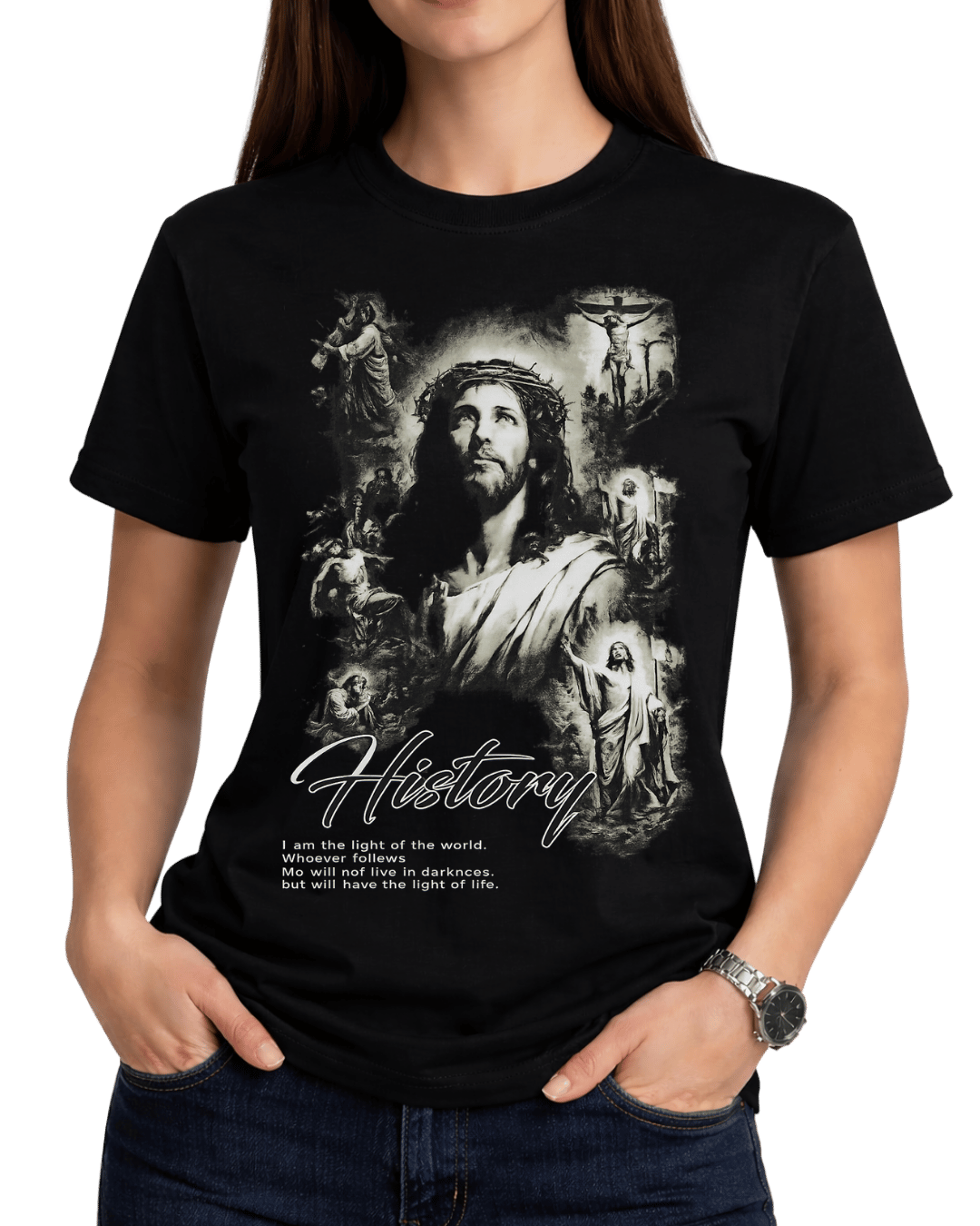 Jesus Christ Christian History Graphic T-Shirt