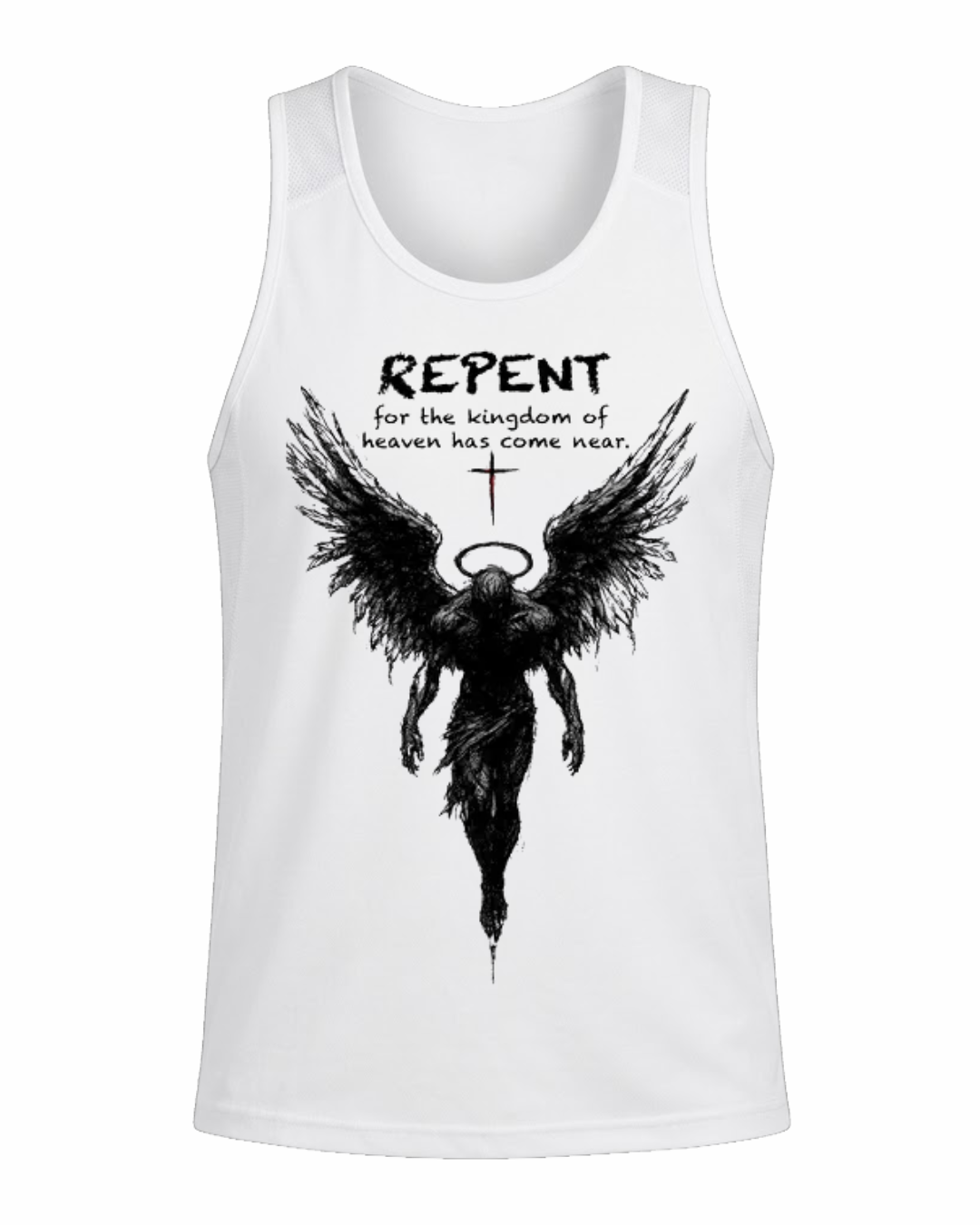 Repent Faith Angel Wings Graphic Tee