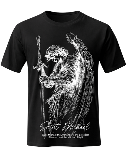 Black TSW - Saint Michael The Archangel x Flaming Sword T-Shirt
