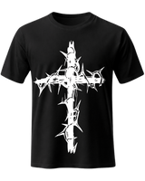 Cross Print Drop Shoulder Tee – Christian Streetwear Pullover