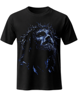 Jesus Christ Crown of Thorns Christian Faith Graphic T-Shirt