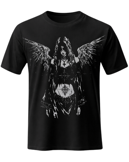 Y2K Sad Angel T-shirt