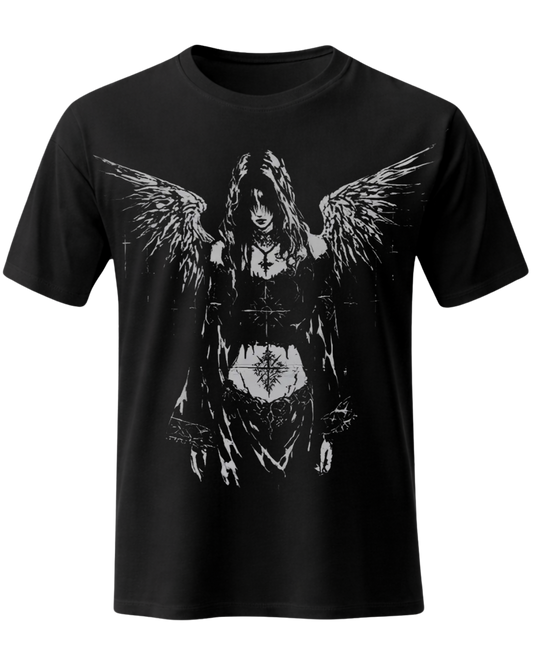 Y2K Sad Angel T-shirt