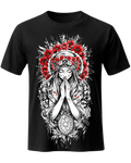 Christian Cross & Virgin Mary Double Printed Tee
