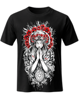 Christian Cross & Virgin Mary Double Printed Tee