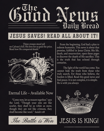 Jesus is King Graphic Heavyweight Cotton Tee Unisex
