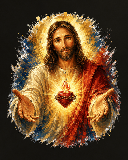 Sacred Heart of Jesus – Divine Embrace Graphic T-Shirt