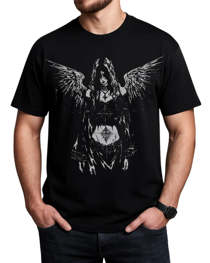 Y2K Sad Angel T-shirt