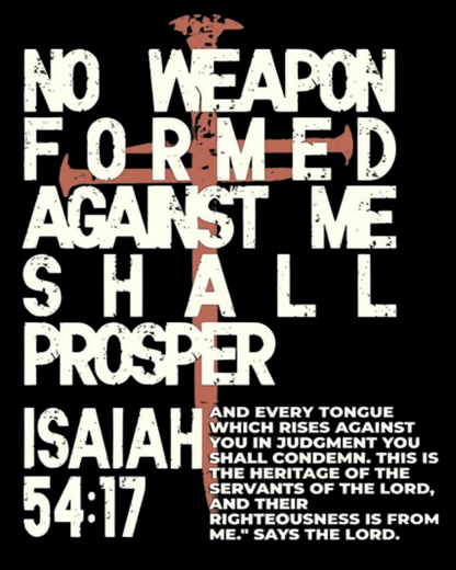 No Weapon Christian Vintage Unisec Tee - Jesus Faith Streetwear