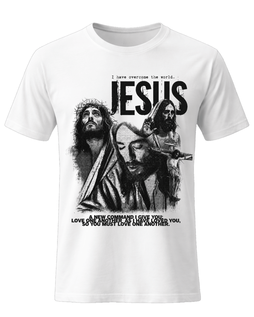 Jesus Christ Christian Graphic Tee Vintage Streetwear T-Shirt