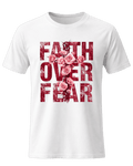 Christian Faith Over Fear Floral Cross Unisex Graphic T-Shirt