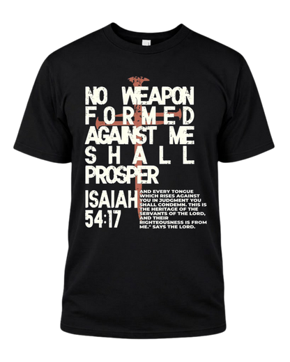 No Weapon Christian Vintage Unisec Tee - Jesus Faith Streetwear