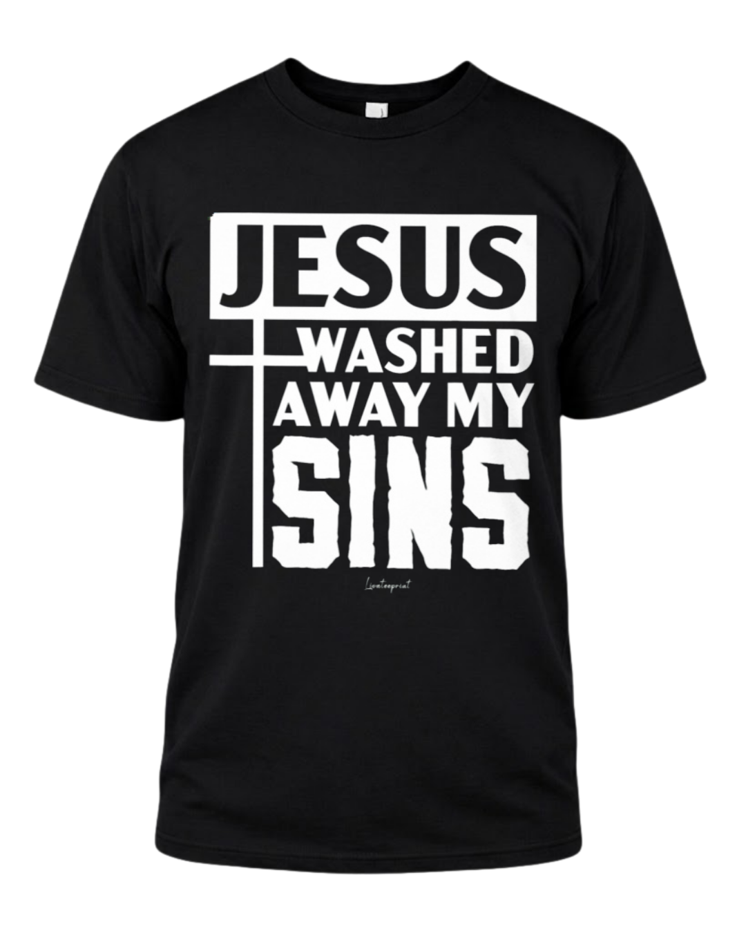 Jesus Unisex Away My Sins Premium Fit Mens Tee