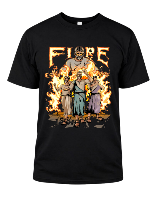 Jesus in the Fire Daniel III Fire Trial Tee