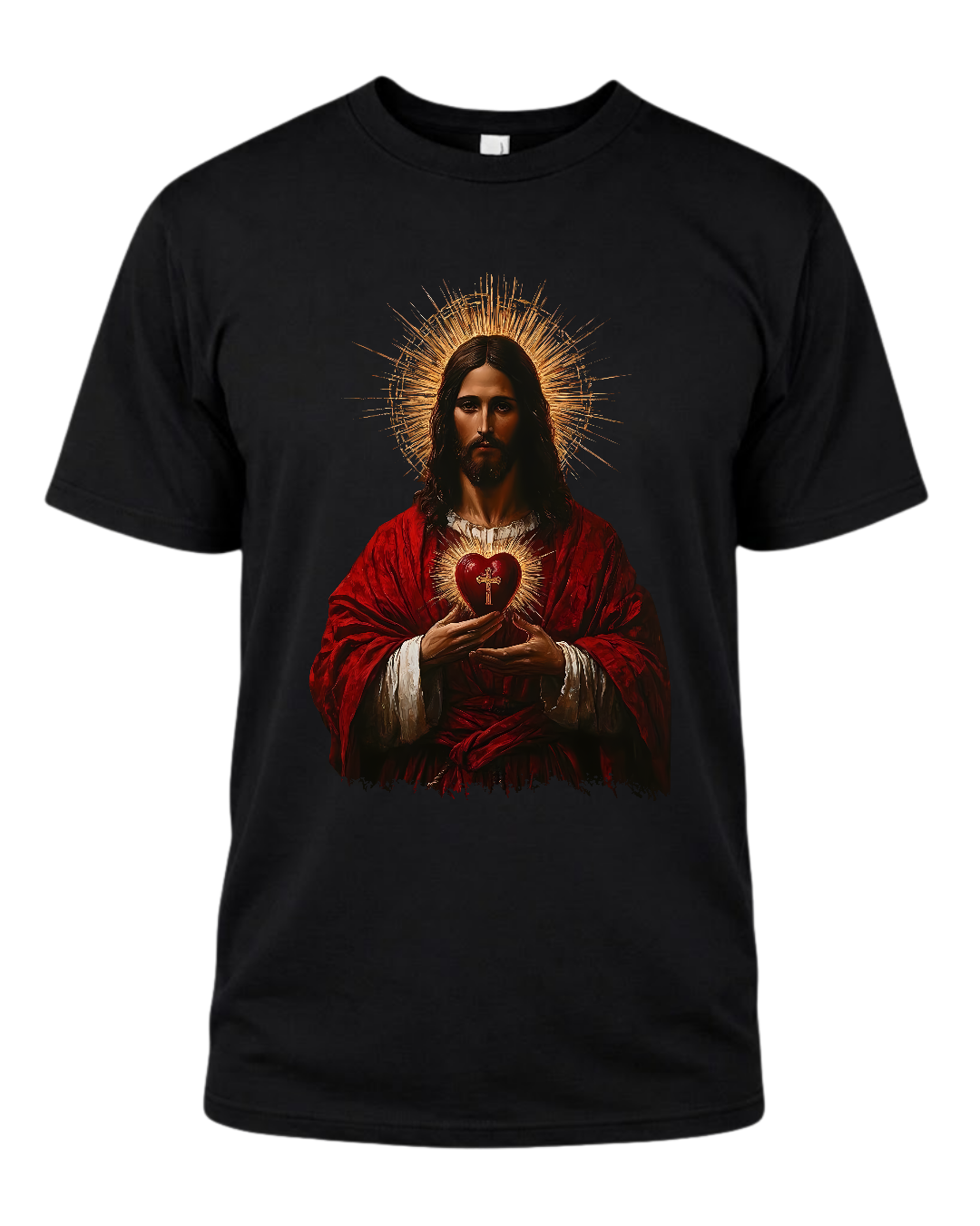 Jesus Sacred Heart Vintage Tee