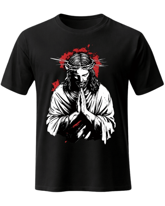 Jesus Christ Praying Christian Graphic Tee