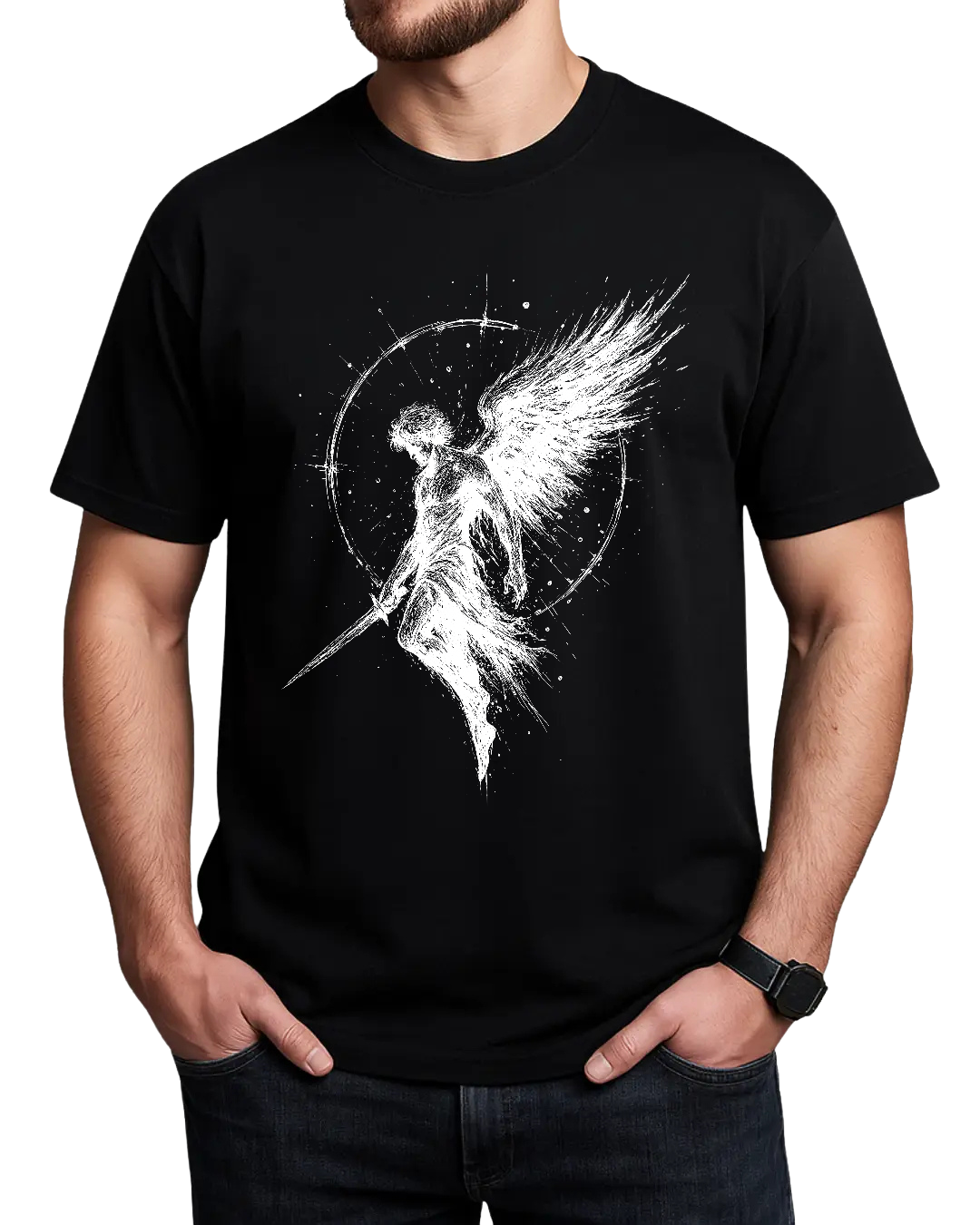 Archangel Michael - Flaming Sword Tee