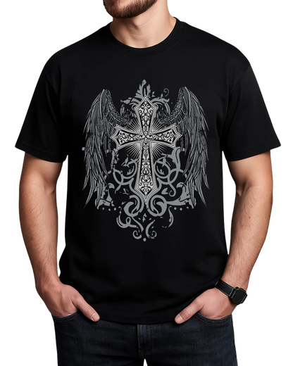 Cross And Wing Tshirt
