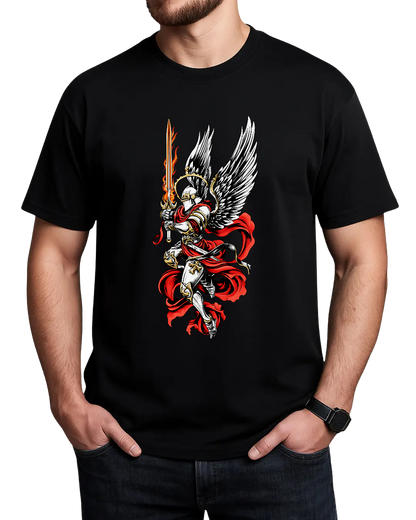 Archangel Michael Flaming Sword T-Shirt