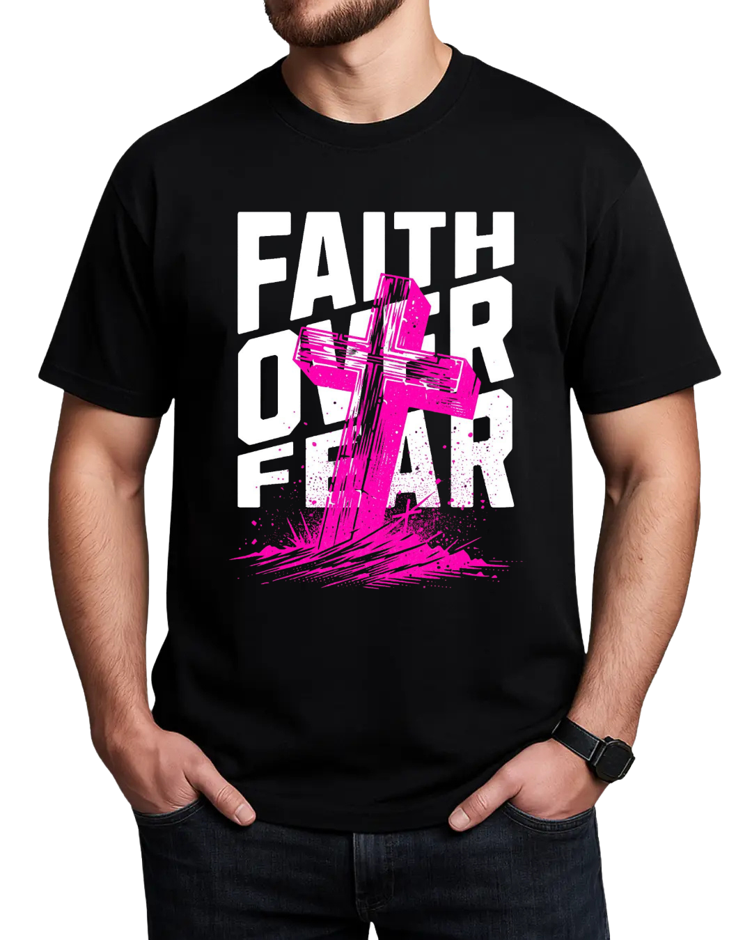 Faith over Fear, Christian T-Shirt