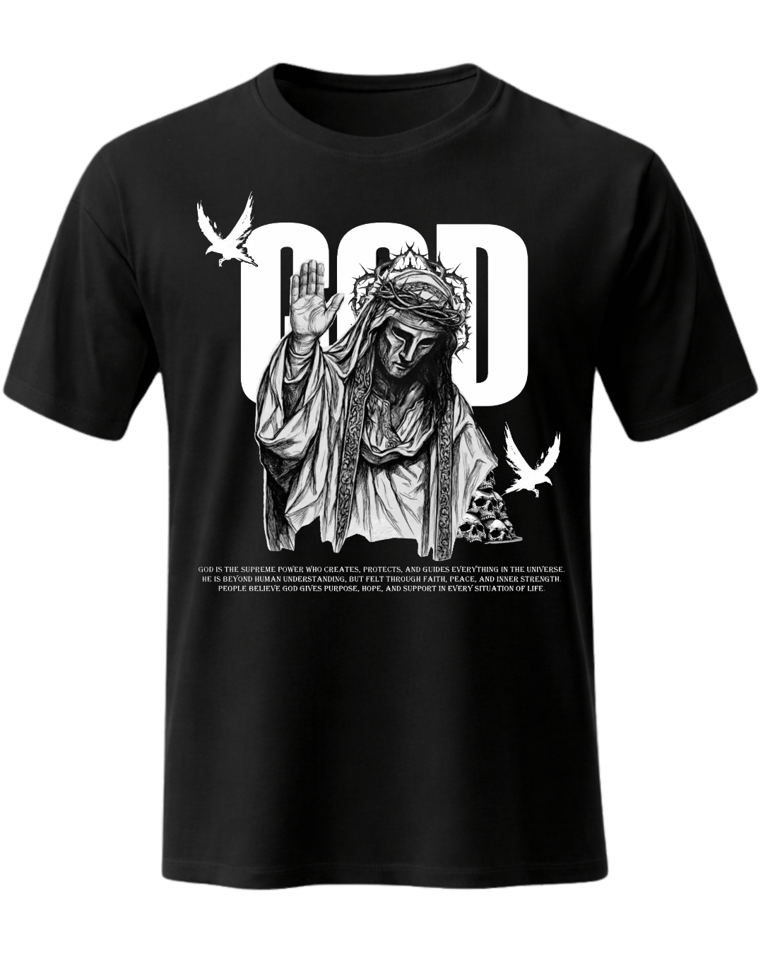 Christian Jesus God Graphic Tee Shirt