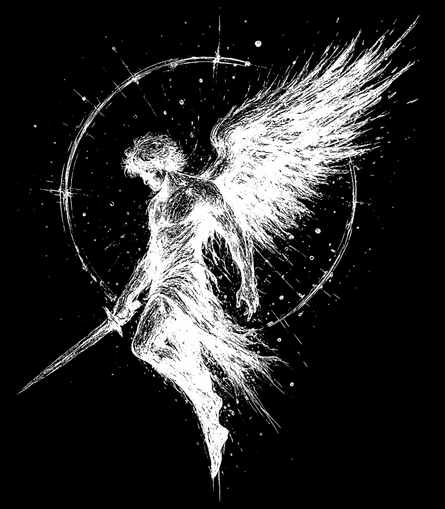 Archangel Michael - Flaming Sword Tee