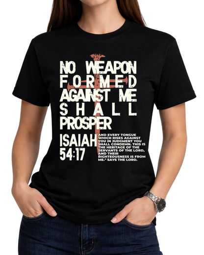 No Weapon Christian Vintage Unisec Tee - Jesus Faith Streetwear