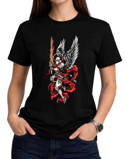 Archangel Michael Flaming Sword T-Shirt