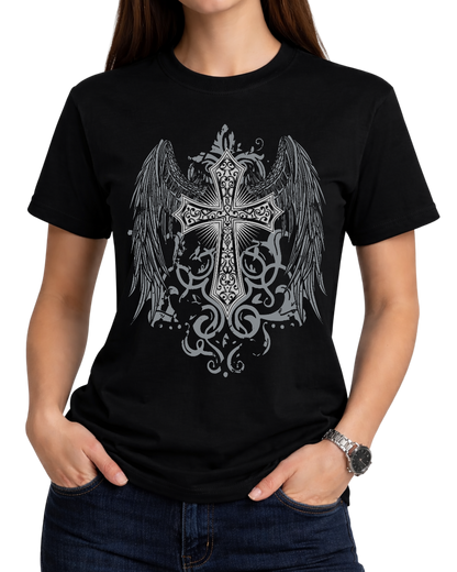 Cross And Wing Tshirt