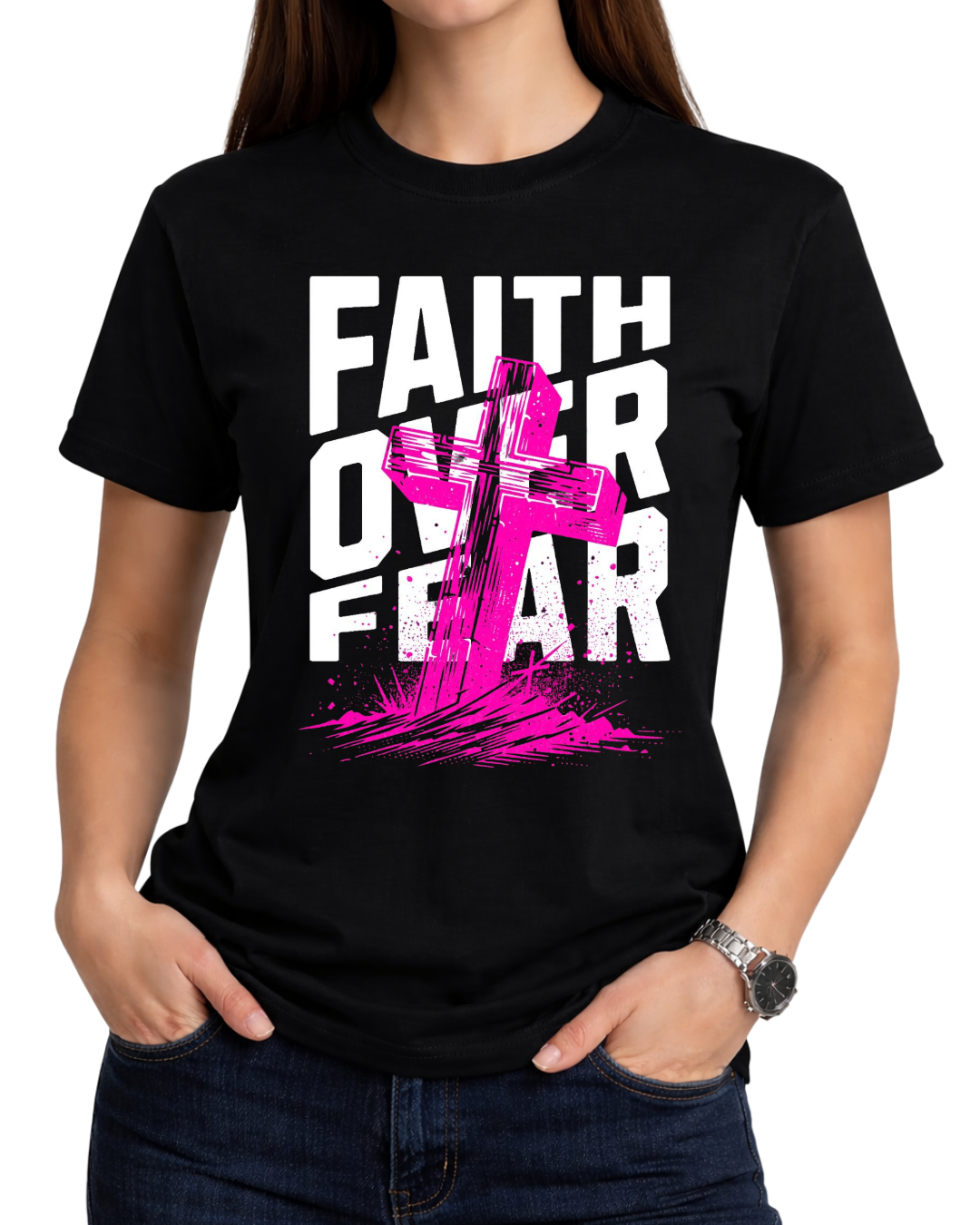 Faith over Fear, Christian T-Shirt