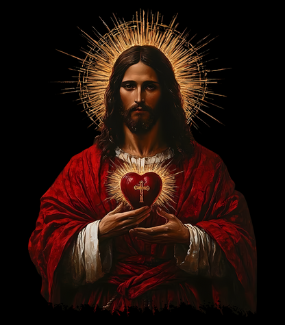 Jesus Sacred Heart Vintage Tee