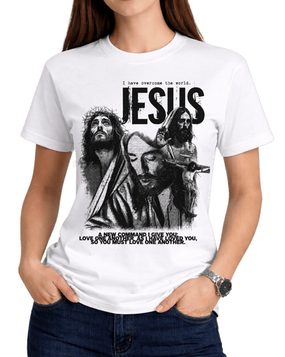 Jesus Christ Christian Graphic Tee Vintage Streetwear T-Shirt
