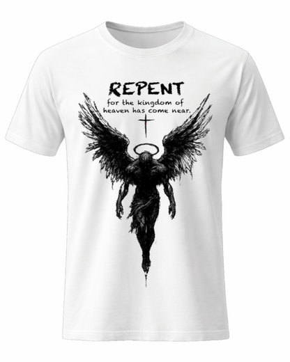 Repent Faith Angel Wings Graphic Tee