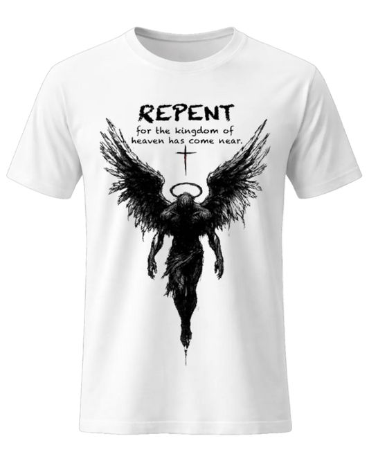 Repent Faith Angel Wings Graphic Tee