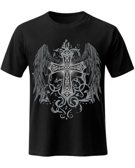 Cross And Wing Tshirt