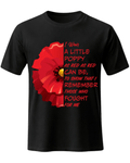 Veterans Day Lest We Forget Red Poppy Flower Usa Memorial Veteran T Shirt