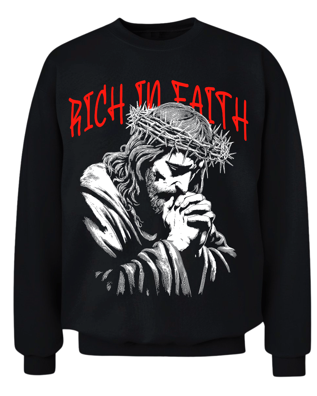 Rich In Faith - Jesus Pray T-Shirt