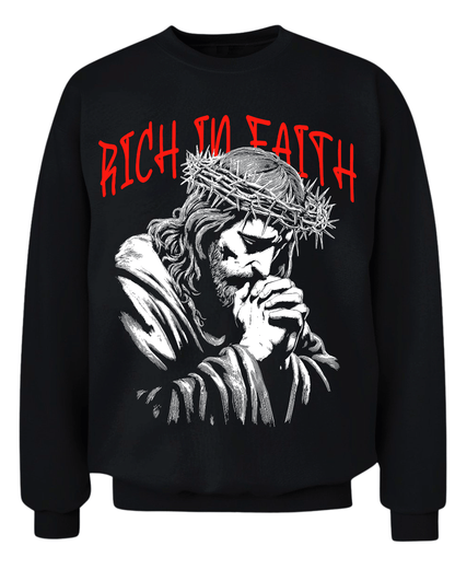 Rich In Faith - Jesus Pray T-Shirt