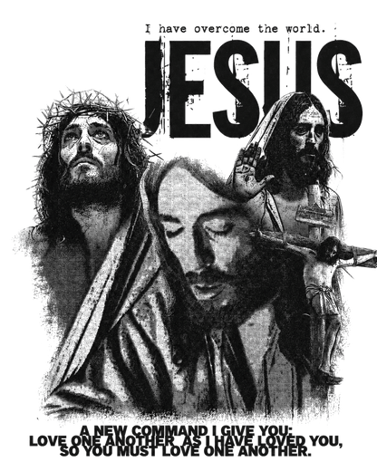 Jesus Christ Christian Graphic Tee Vintage Streetwear T-Shirt