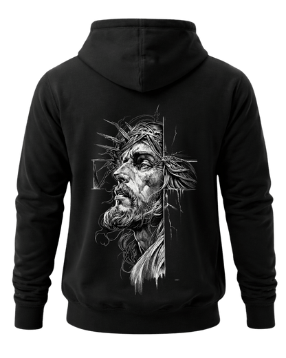 Jesus Christ Crown of Thorns Christian Cross Graphic Unisex T-Shirt
