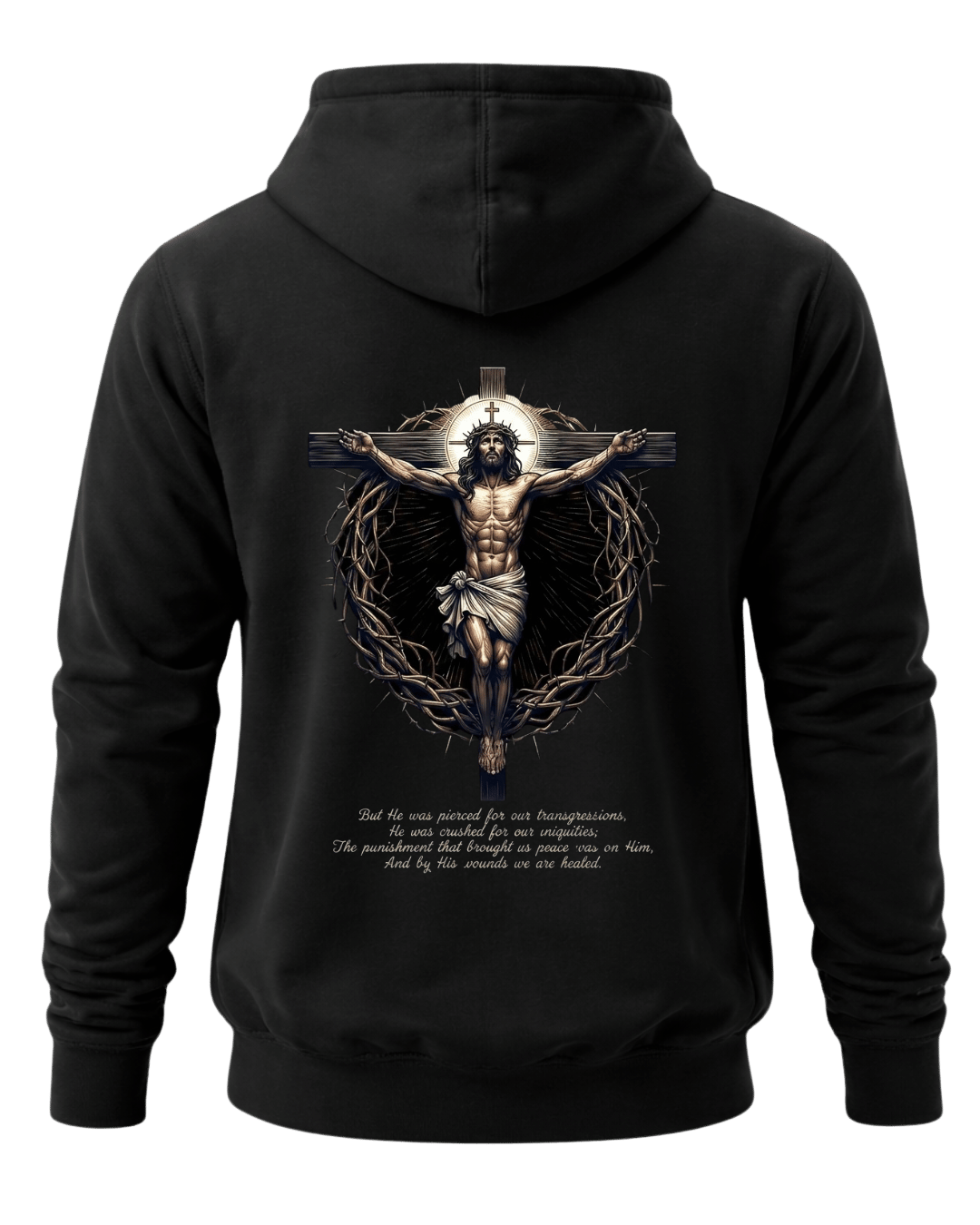Jesus Christ Crucifixion Isaiah 53:5 Christian Bible Verse Unisex T-Shirt