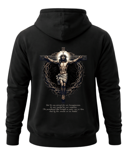 Jesus Christ Crucifixion Isaiah 53:5 Christian Bible Verse Unisex T-Shirt