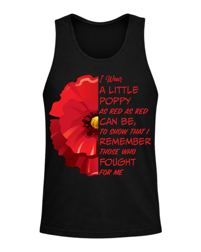 Veterans Day Lest We Forget Red Poppy Flower Usa Memorial Veteran T Shirt