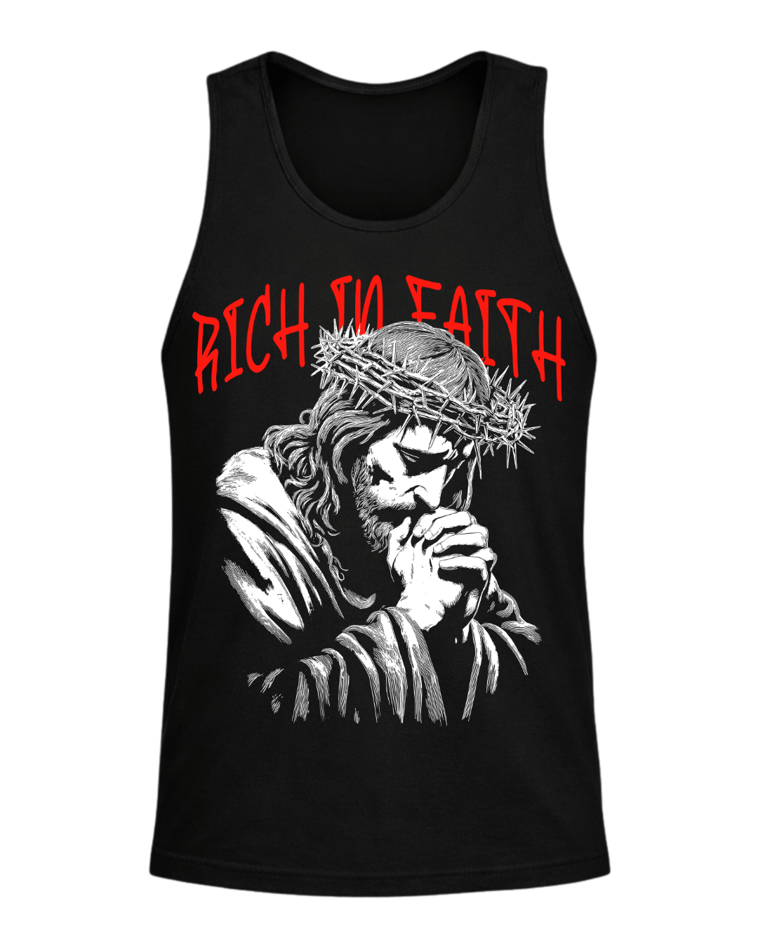 Rich In Faith - Jesus Pray T-Shirt